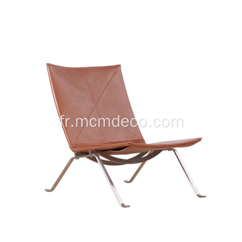 Poul Kjarholm PK22 Réplique Fauteuil En Cuir